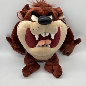Vintage Taz Plush Looney Tunes Ganz Tasmanian Devil 20" Tall Large NOS